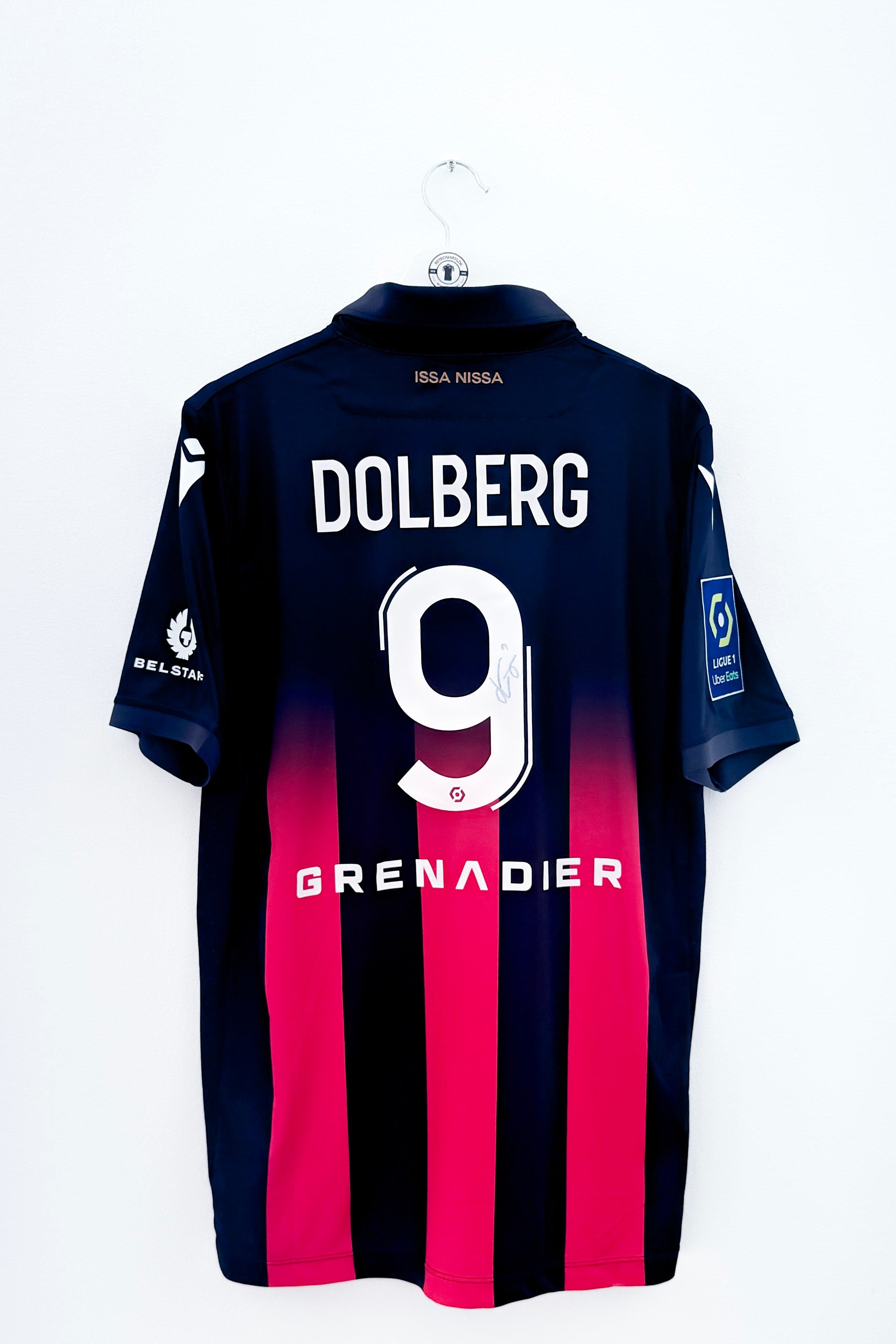 Nice 2020/2021 Special Veteran Dolberg 9 Matchworn Autograf Large