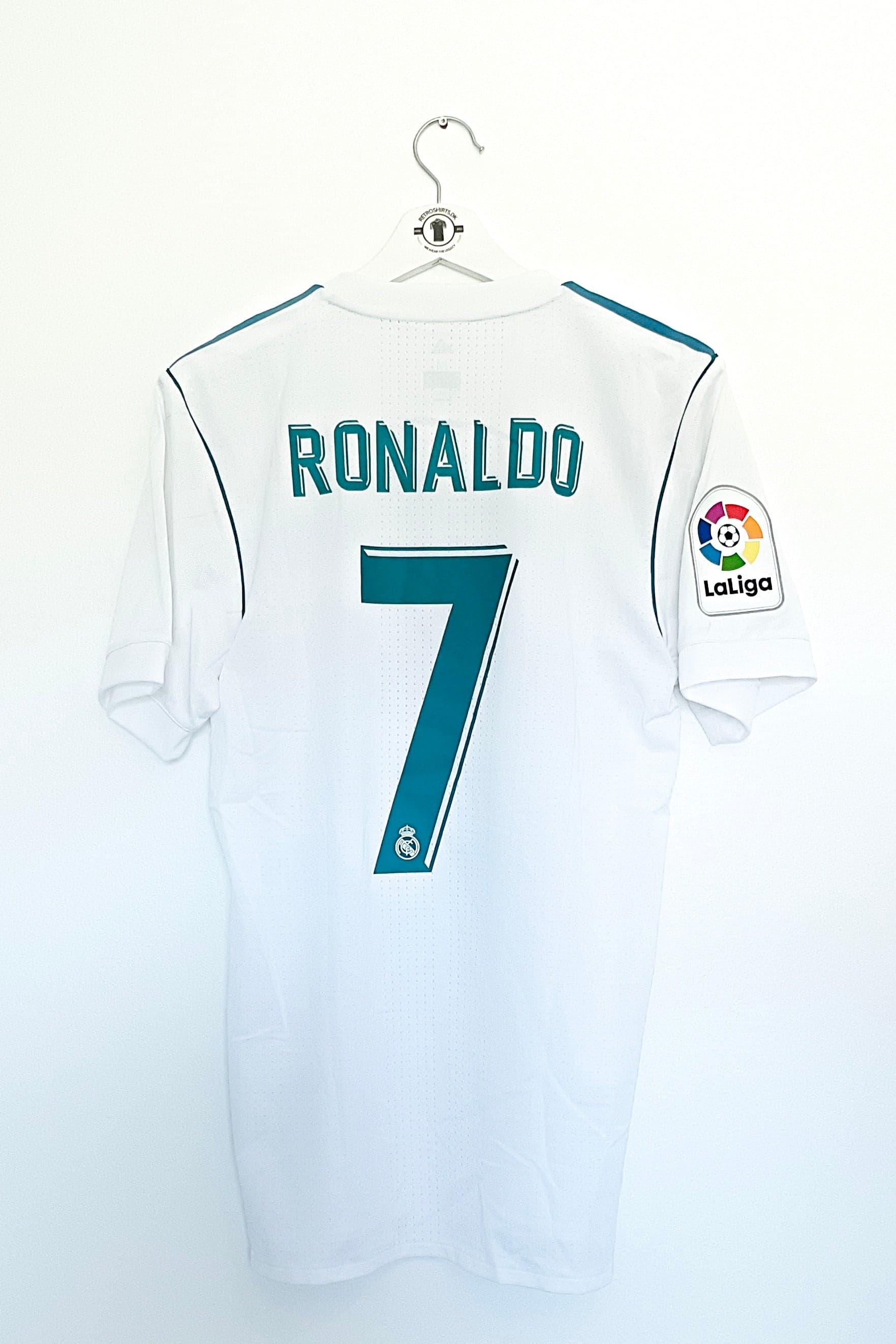 Real Madrid 2017/2018 Hjemmebane Ronaldo 7 Medium Authentic + Shorts